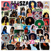 10/30/50PCS Singer SZA Graffiti Stickers Classic Toy Fridge Luggage Waterproof Skateboard Guitar DIY Cool Decals Kids Sticker